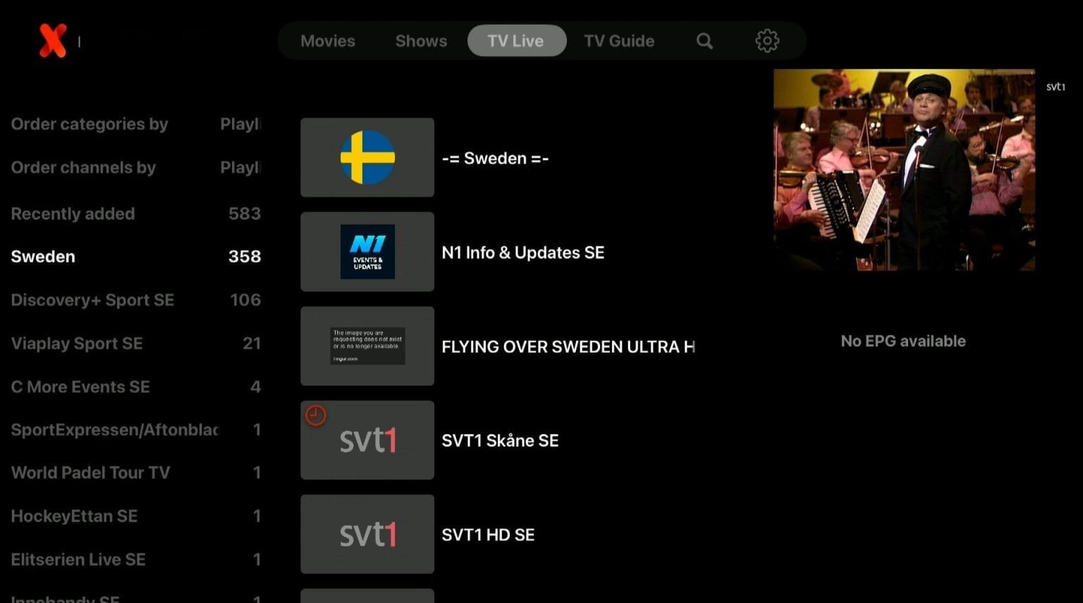 IPTVX vaihe 4 – EPG asetukset ja tallennus