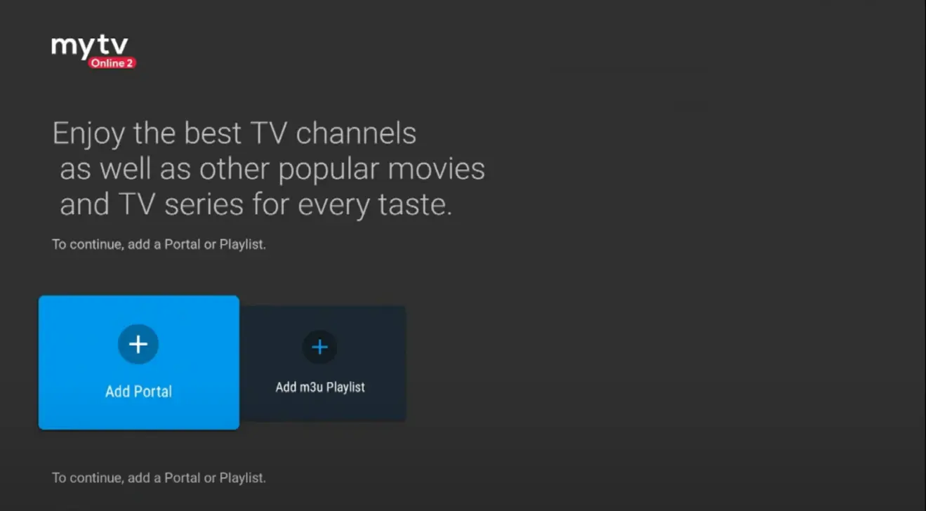 MYTVOnline2 Formuler lisää portaali