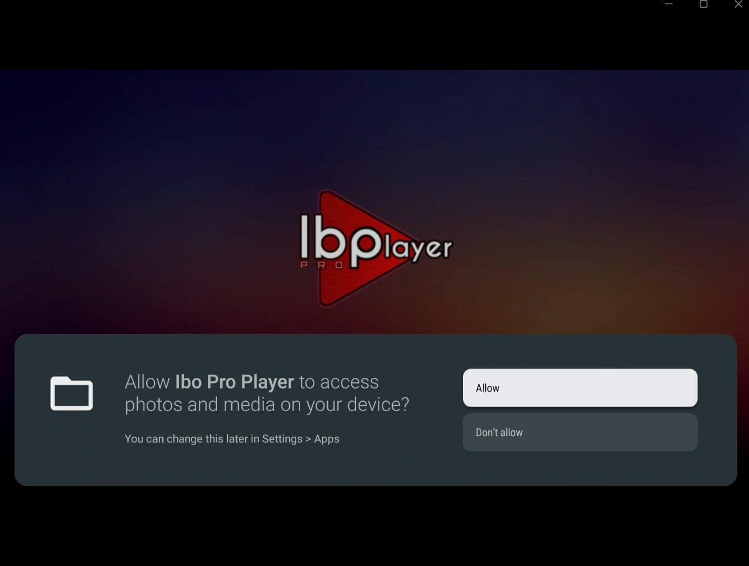 IBO Player LG TV vaihe 1