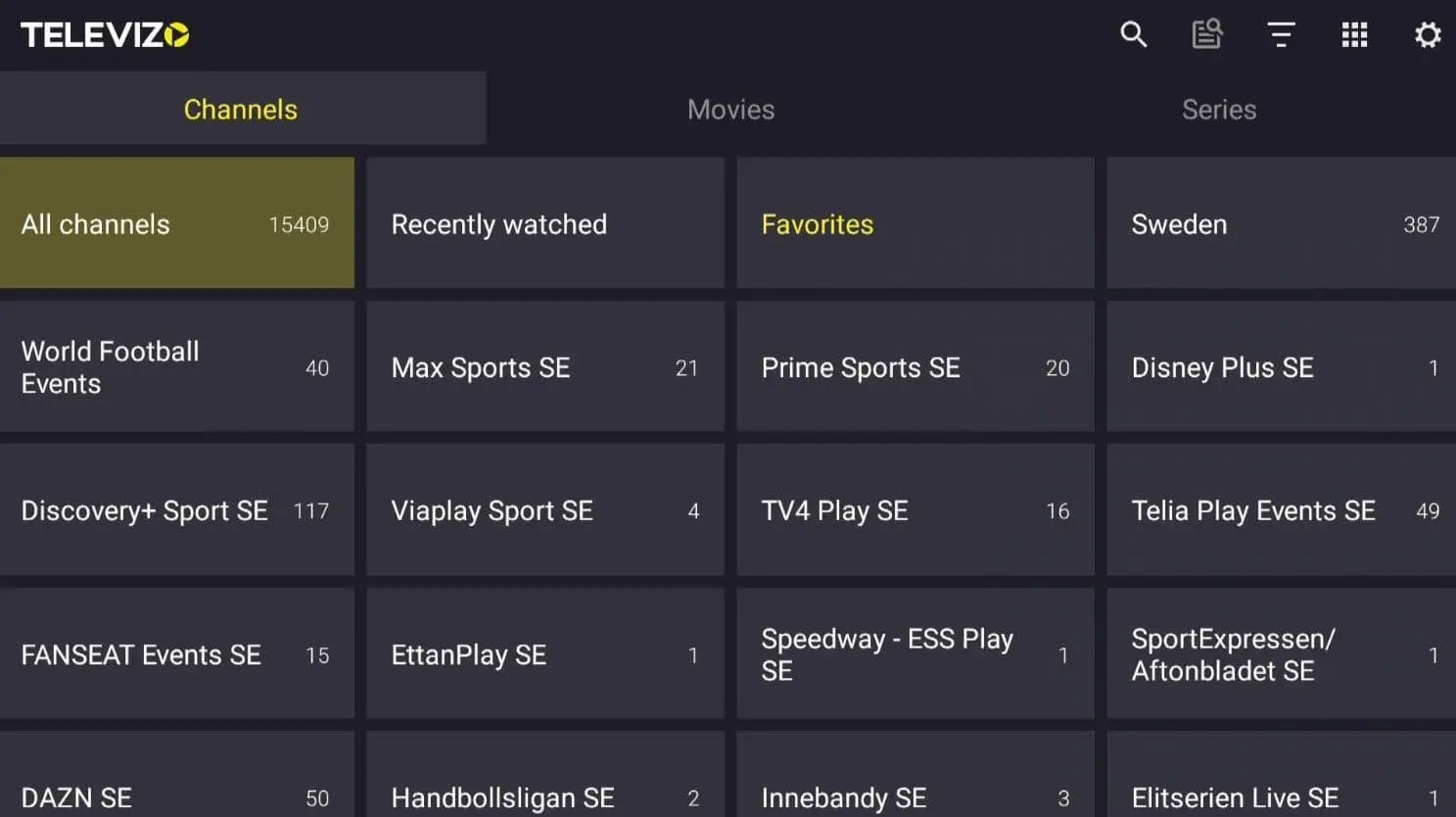 Televizo IPTV Player vaihe 3 playlistin tallentaminen