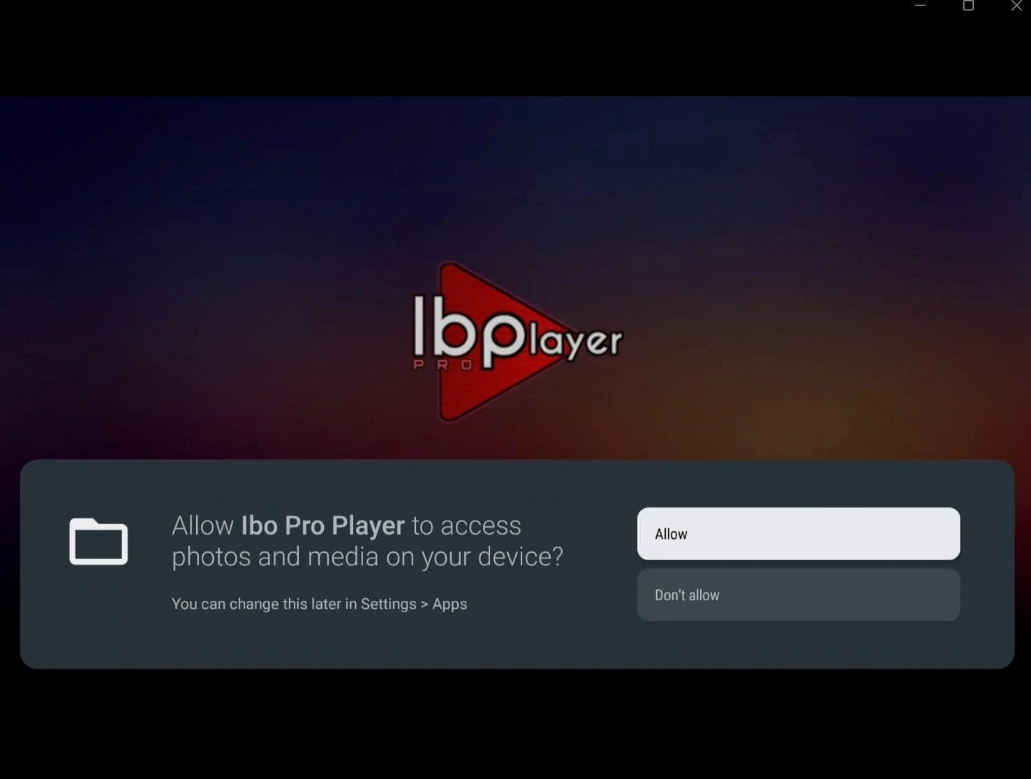 IBO Player sovelluskuva