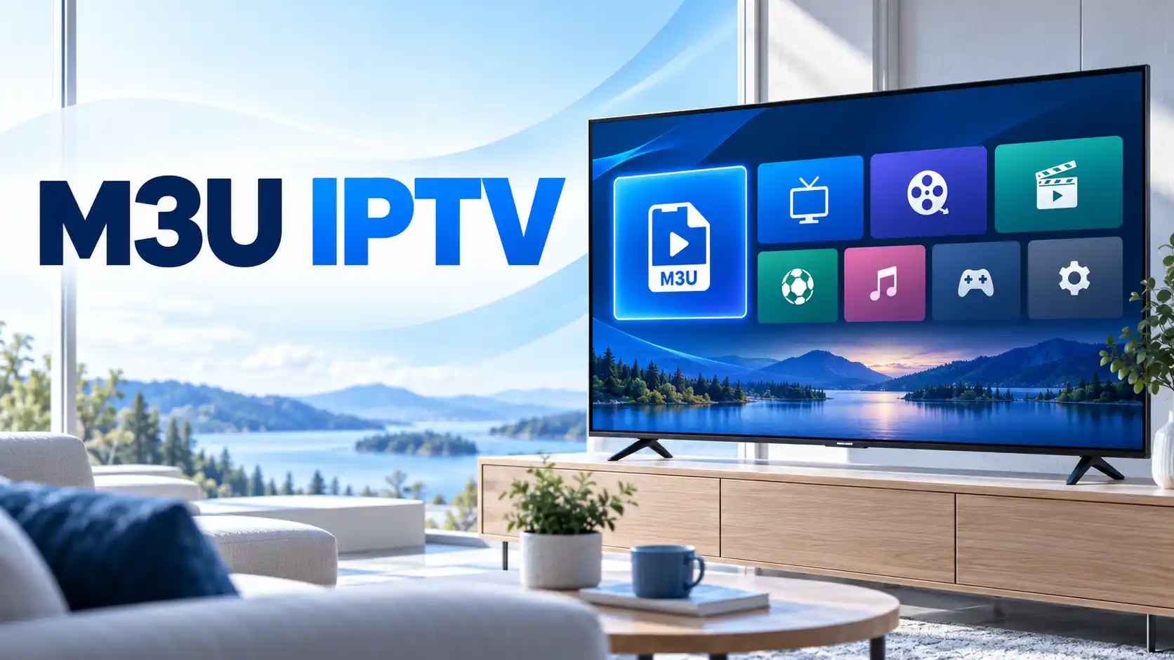 M3U IPTV -soittolistan lisääminen televisioon ja IPTV-sovellukseen